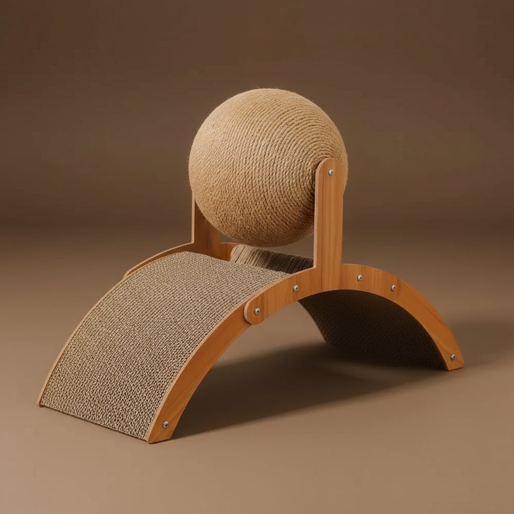 Boule à gratter chat