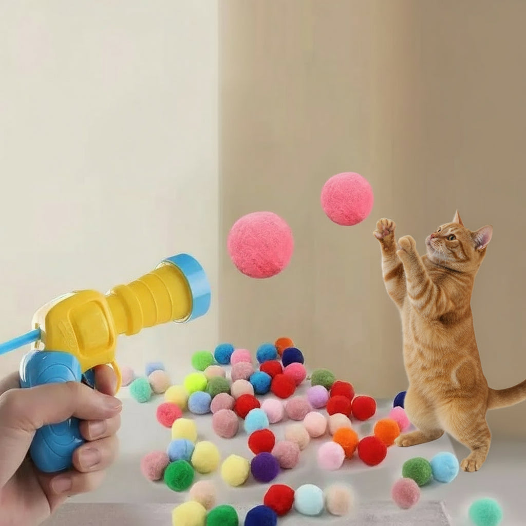 Pistolet à balles - Jeu interactif chat
