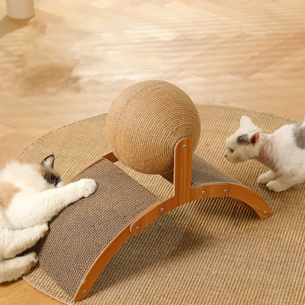 Boule à gratter chat