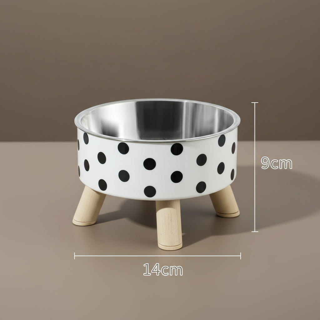 Gamelle surélevée à motifs