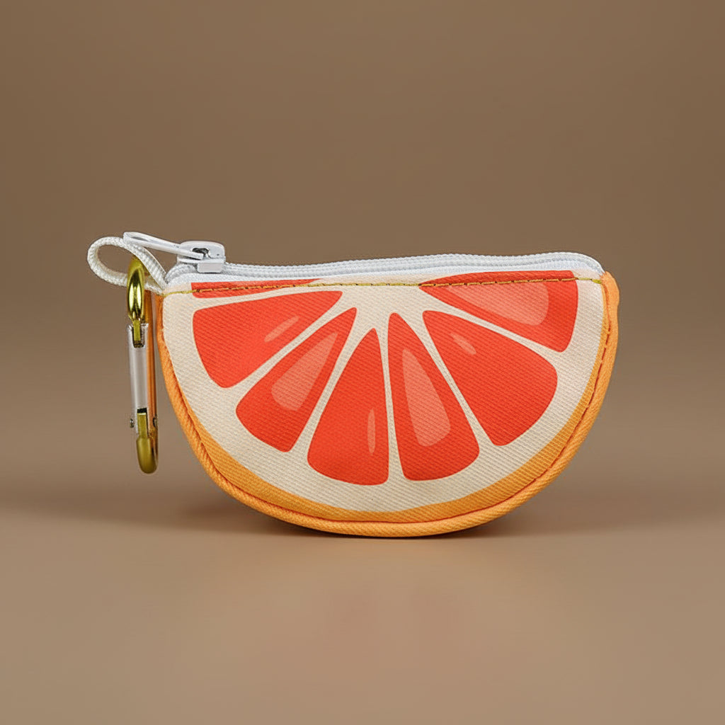 Étui pour sacs à crottes en forme de fruit