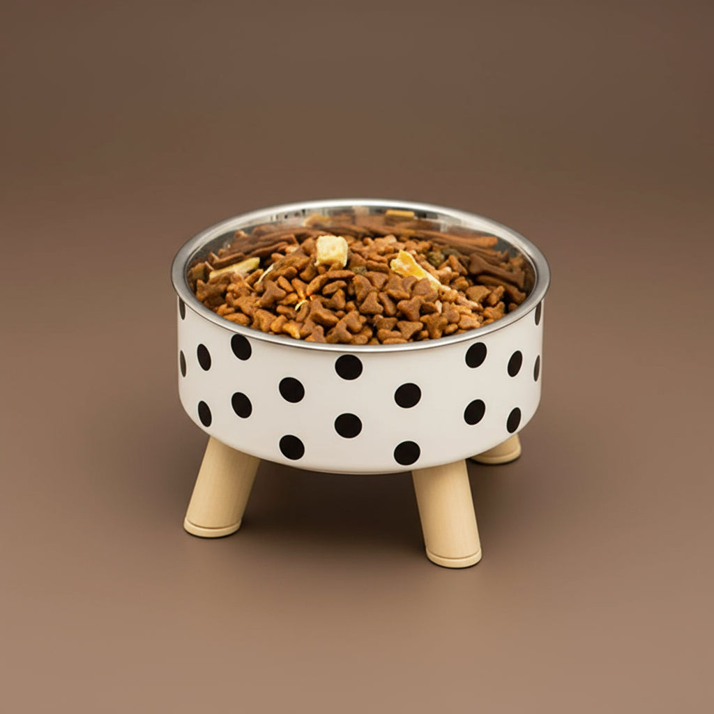 Gamelle surélevée à motifs