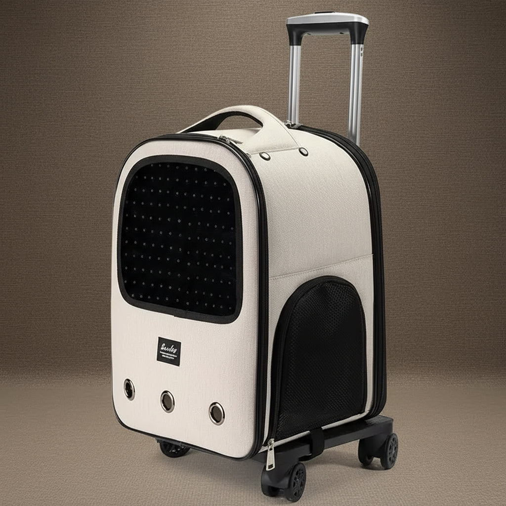 Sac de transport chat à roulettes