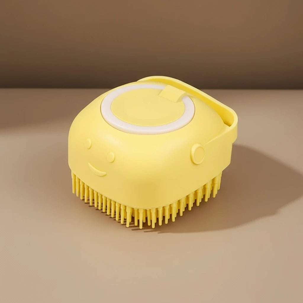 Brosse en silicone souple - Distributeur de shampoing