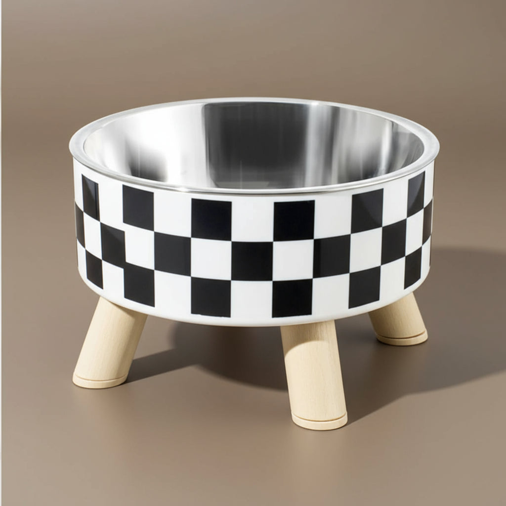 Gamelle surélevée à motifs