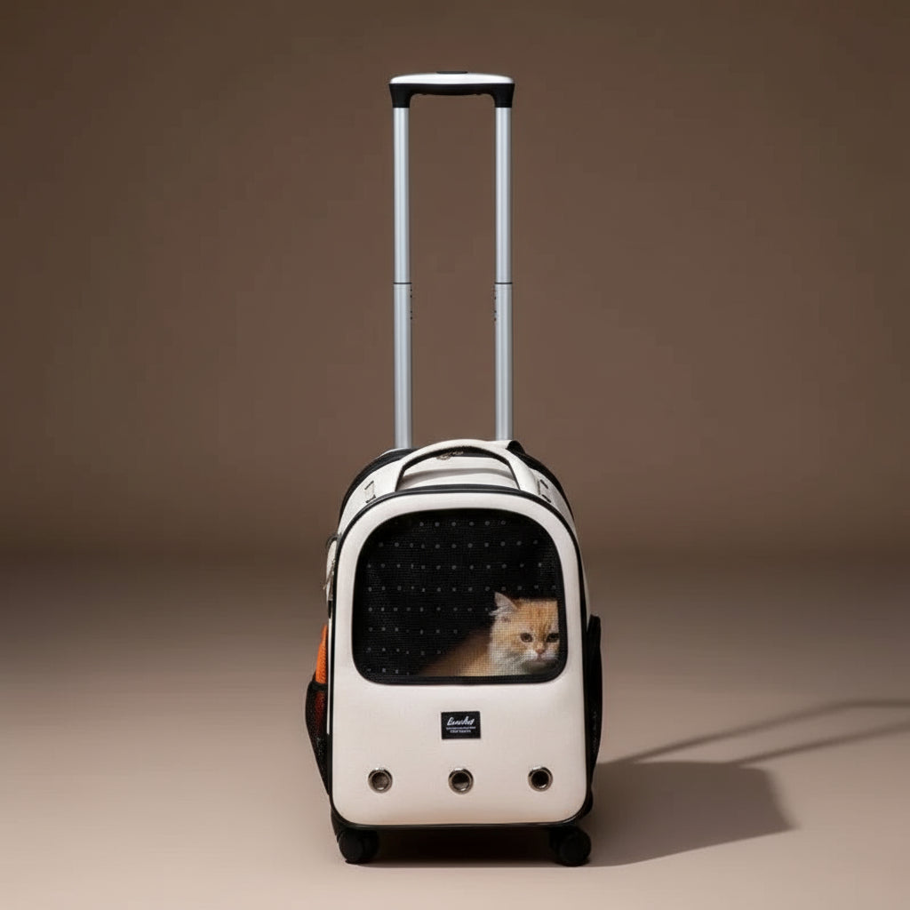 Sac de transport chat à roulettes