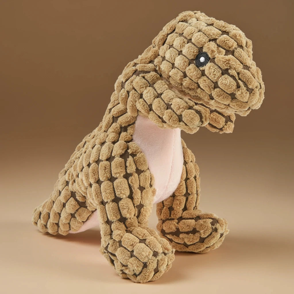 Peluche dinosaure pour chien